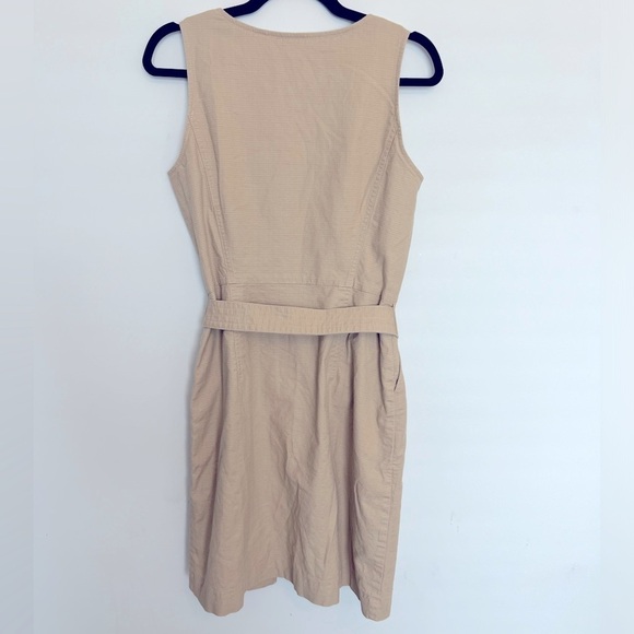 TOMMY HILFIGER Textured V-neck A-line Cotton Dress Size 8 - Picture 5 of 14